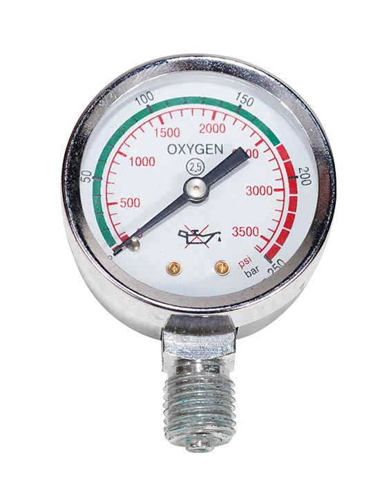Y50-017-> 氧气压力表
